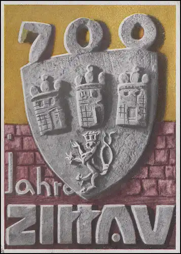 Poste de diligence Zittau-Oybin MiF AK 700-An-Fête SSt ZITTAU / S St OYBIN 1955