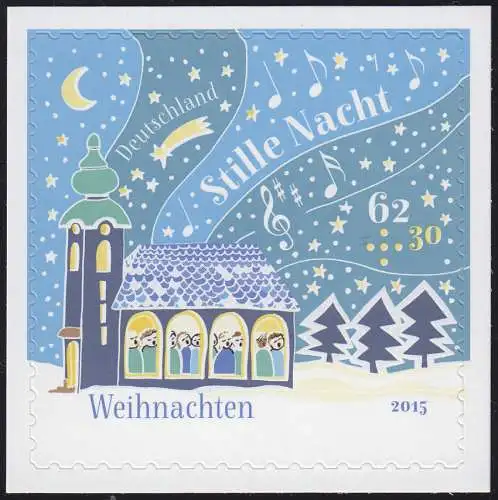 3186 Weihnachten - Stille Nacht, Heilige Nacht - neutrale Folie, postfrisch **