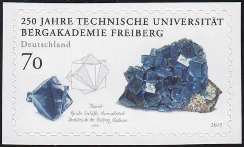 3198 Université de Bergakamie de Freiberg 70 centimes, autocollant de FB 52, **