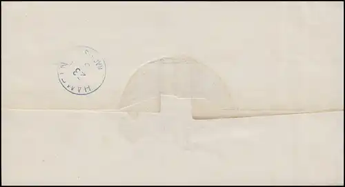 Hannover Dienstpost Coiffe à deux circuits Tampon HANNOVER 22.3. après Hameln