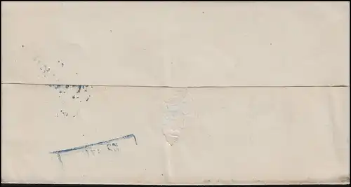 Hanovre Coque de lettres de deux cercles-O HANNOVER B K 27.5 vers Neustadt