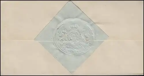 Hannover Dienstpost Hotte-lettre à deux circuits Tampon HANNOVER 16.3.