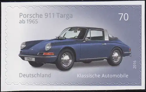 3213 Automobile: Porsche 911 Targa, selbstklebend aus FB 53 **