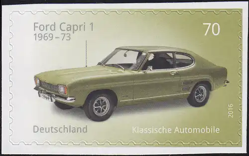 3214 Automobiles: Ford Capri 1, autocollant en FB 53, **