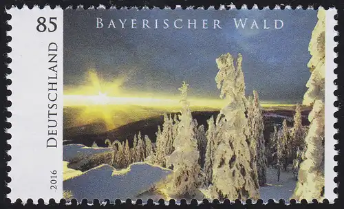 3203 Bois Bayerischer Wald en rouleau avec numéro GERADER ** - 1ère édition