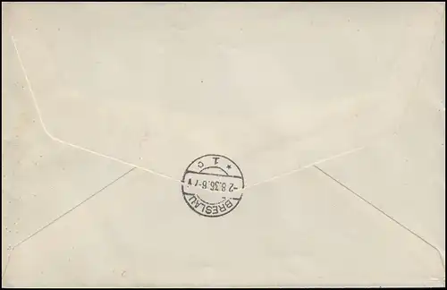 Sonder-R-Zettel Berlin Olympia-Station Eil-Bf SSt BERLIN-OLYMPIA-STATION 1.8.36