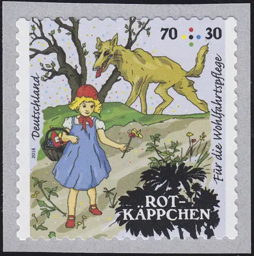 3215 Rotkäppchen selbstklebend mit GERADER Nummer **