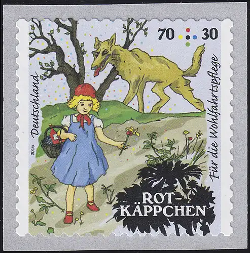 3215 Rotkäppchen selbstklebend mit UNGERADER Nummer **