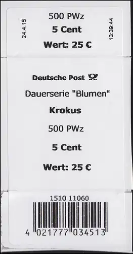 2480 Crouze 5 Banderole / autocollant pour rouleau 500, avec date et heure