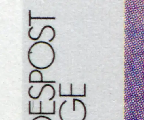 1689 George point noir à l'intérieur de l ' O de BUNDEPOST, case 26, **