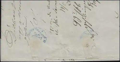 Preußen Brief GRAUDENZ 30.4.1867 nach Preuss. Stargard u. zurück 1869