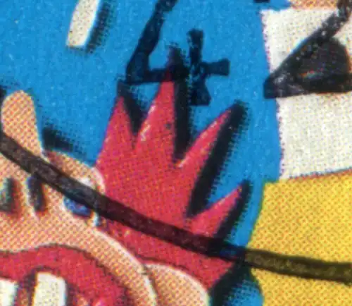 Bloc 27 enfants 1993 avec PLF noir dans le pinceau de cheveux, tamponné