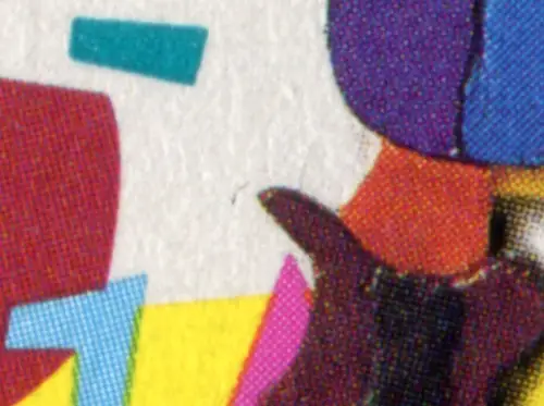 Bloc 27 enfants 1993 avec PLF trait à gauche à côté de la chaussure du clown