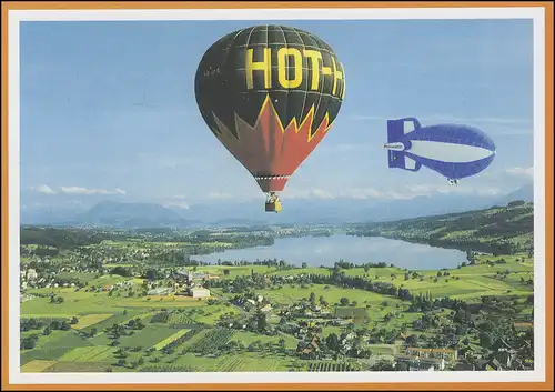 Luftschiffspost DKL 50 PESTALOZZI Heissluftballonschule FAHRWANGEN 25.5.1998