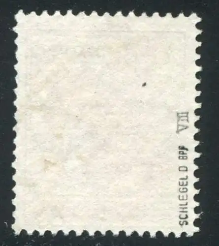 31VIII Rotaufdruck 60 Pf mit PLF VIII Linienbrüche, gestempelt, BPP-geprüft