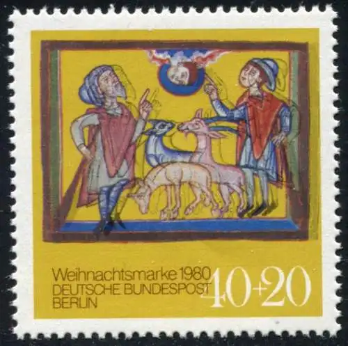 633 PV Noël 1980 avec changement de passe couleurs noir et rouge-brun **