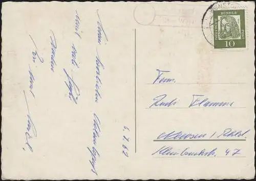 Landpost Amedorf sur Wunsdorf à AK Neustadt am Rbge. WUNSDORF 9.7.62