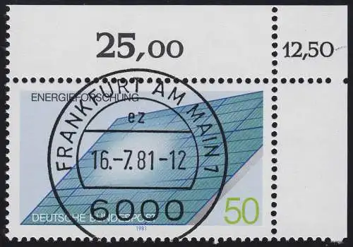 1101 Energieforschung - Photovoltaik Solargenerator 1981 - KBWZ O FfM