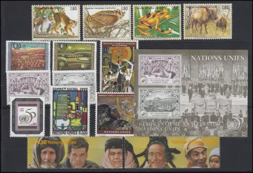 261-284 Nations unies Genève année 1995 complète, frais de port **