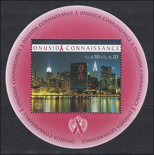 433-458 Nations unies Genève année 2002, complet, frais de port **