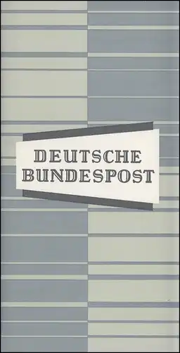 Ministerkarte Bund 452 Rechnungshof Typ IIIc, Marke ** und ESSt BONN 1964