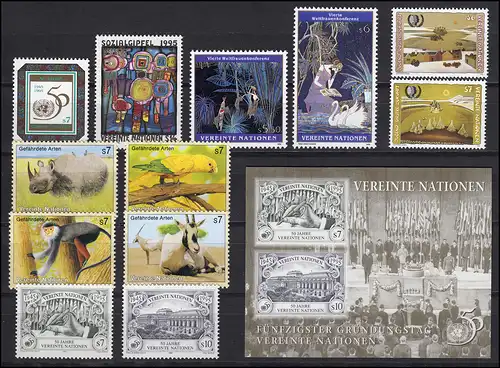 178-201 Nations unies Vienne année 1995 complète, frais de port **