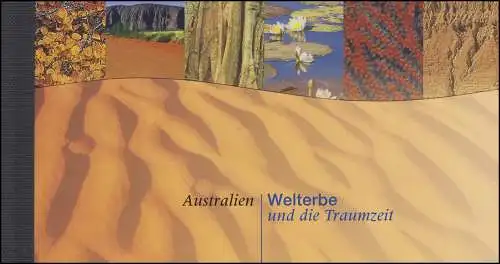 Nations unies Vienne: Carnets de Marques 4 Patrimoine Mondial de l'UNESCO Australie 1999, **