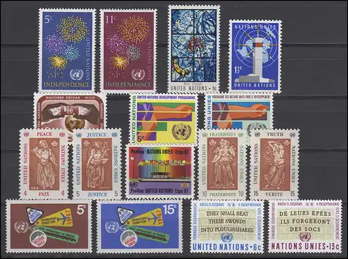 174-195 UNO New York Jahrgang 1967 komplett, postfrisch **