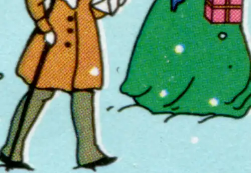 1568 Wofa 140 Pf avec déplacement de passe de la couleur bleu clair vert vers la droite **