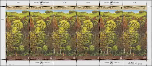 UNO Vienne 81-82 Sauvez les forêts 1988, ZD-Kleinbuch