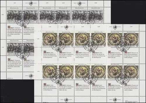 Nations unies Vienne 96-97 Déclaration des droits de l'homme I 1989, ensemble des stocks ZD ESSt