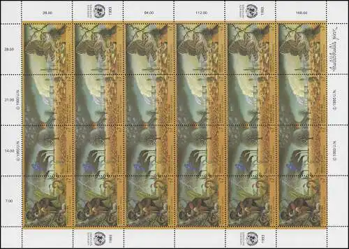 UNO Vienne 156-159 Changements climatiques et pollution 1993, Bogen ZD **