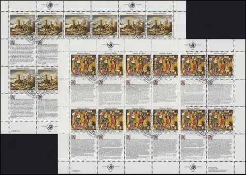 Nations unies New York 651-652 Déclaration des droits de l'homme V 1993, ensemble des stocks ZD ESSt