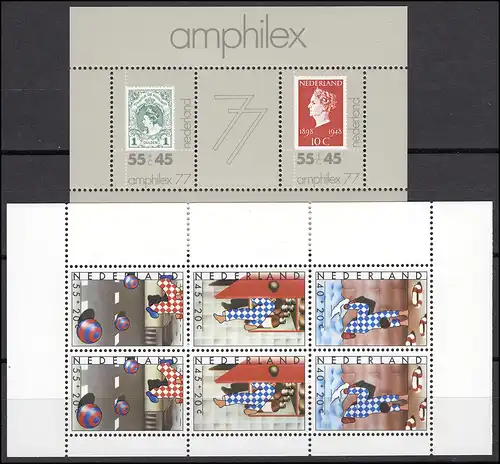 1092-1112 Niederlande-Jahrgang 1977 komplett mit Block 17, postfrisch