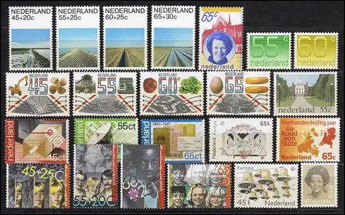 1175-1197 Pays-Bas-Nederland 1981 complet avec blocs 22 et 23, frais de port