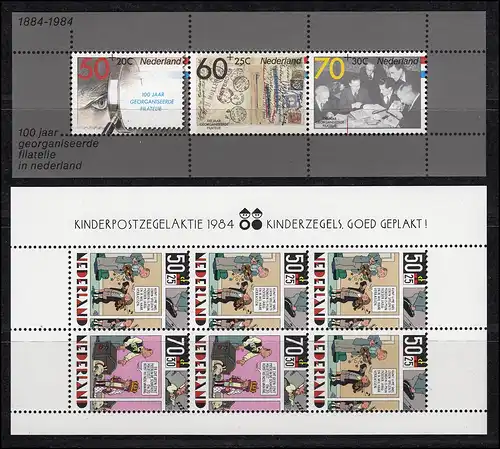1245-1262 Niederlande-Jahrgang 1984 komplett mit Block 26 und 27, postfrisch