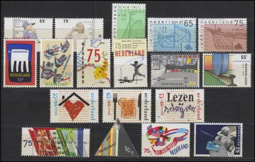 1357-1374 Niederlande-Jahrgang 1989 komplett mit Block 33, postfrisch