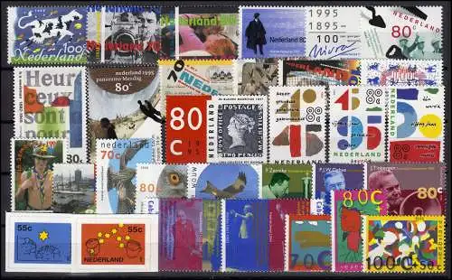 1531-1562 Pays-Bas 1995 complet avec les blocs 43, 44 et 45, frais de port