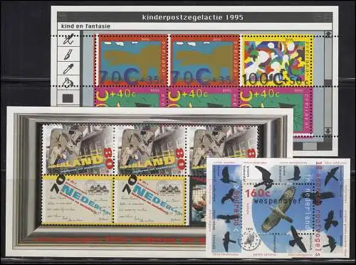 1531-1562 Niederlande-Jahrgang 1995 komplett mit Block 43, 44 und 45, postfrisch