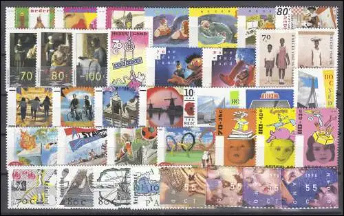 1563-1602 Niederlande-Jahrgang 1996 komplett mit Bllock 46-50, postfrisch