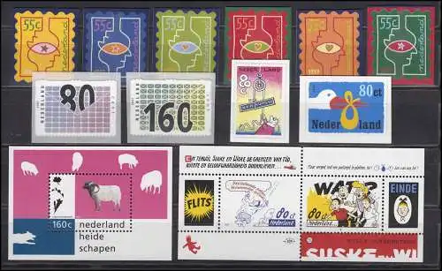1603-1640 Pays-Bas 1997 complet avec bloc 51-54, frais de port