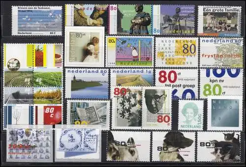 1641-1702 Niederlande-Jahrgang 1998 komplett, postfrisch ** / MNH