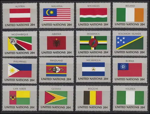 391-414 UNO New York millésime 1982, complet, frais de port **