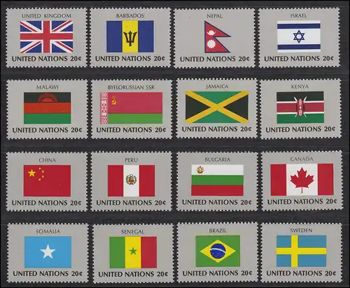 415-439 Nations Unies New York année 1983, complet, frais de port **