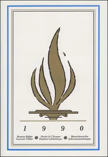 Dossier des Nations unies Déclaration universelle des droits de l'homme 1990, frais de port **