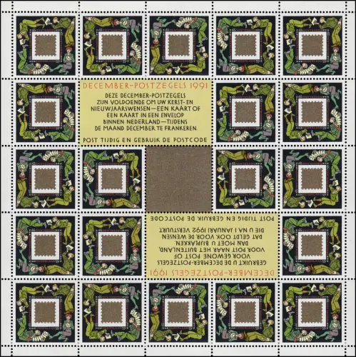 1426 DécembreMarque Post relie les gens 1991 - Petit arc, frais de poste **