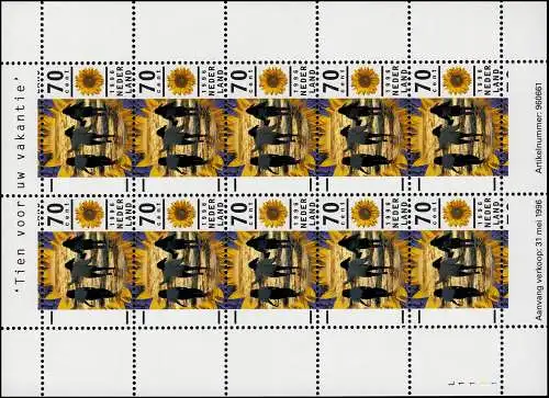 1576 vacances 70 C. Promenade à la plage 1996 - Arc de mer, frais de port **