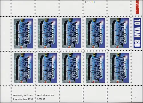 1630 Jugendtrends: 3-D-Computergraphik 1997 - Keinbogen, postfrisch **