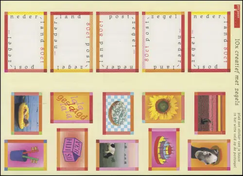 1668-1672 Marques de voeux 1998 - feuille feuille, frais **