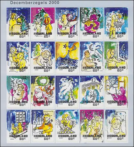 1835-1854 Dezembermarken 2000 - Folienbogen, postfrisch **